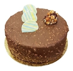 9-12 Kişilik Şık Sunumlu Sade Çikolatalı Pasta