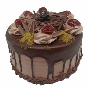 Yoğun Çikolatalı 6-9 Kişilik Kutlama Pastası
